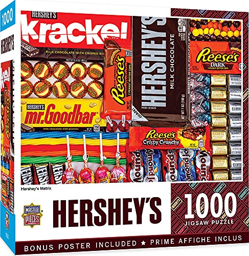 MasterPieces 1000 Piece Jigsaw Puzzle for Adults, Family, Or Youth - Hershey's Matrix - 19.25'x26.75'.