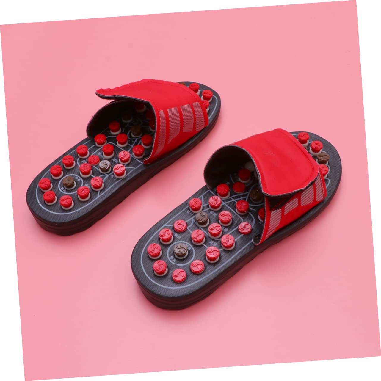 Beavorty Akupunktur Sandalen Massage Pantoletten Fußakupressur Schuhe Aus Eva-material Zur Beruhigung Der Füße Für Bessere Durchblutung Anti-design Gesundheitsmassageschuhe