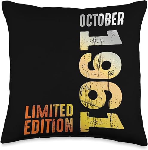 Miniatura 1 de Since October 1961 Retro 1961 Vintage 1961 October Throw Pillow