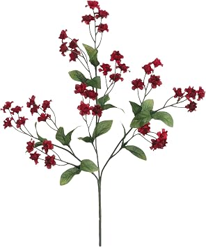 Allstate Double Babys Breath Artificial Floral Spray - 19" - Burgundy