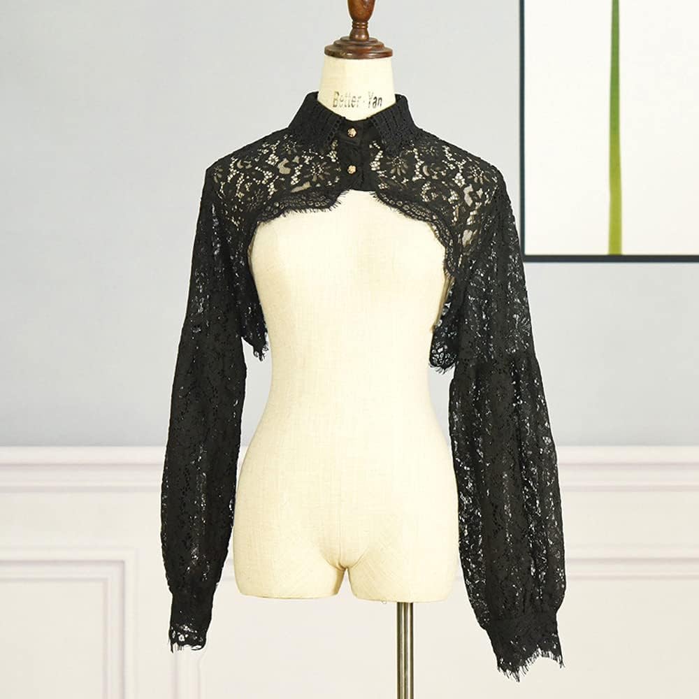 Detachable Dickey Collar Blouse False Collar Half Shirt Long Sleeve Cropped Crop Tops - Image 2