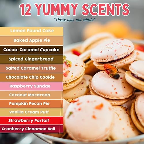 Miniatura 4 de Yummy - Aceites perfumados de postre (paquete de 12)  X grande de 0.3 fl oz (0.34 onzas), incluye botellas de aceite de fragancia natural para