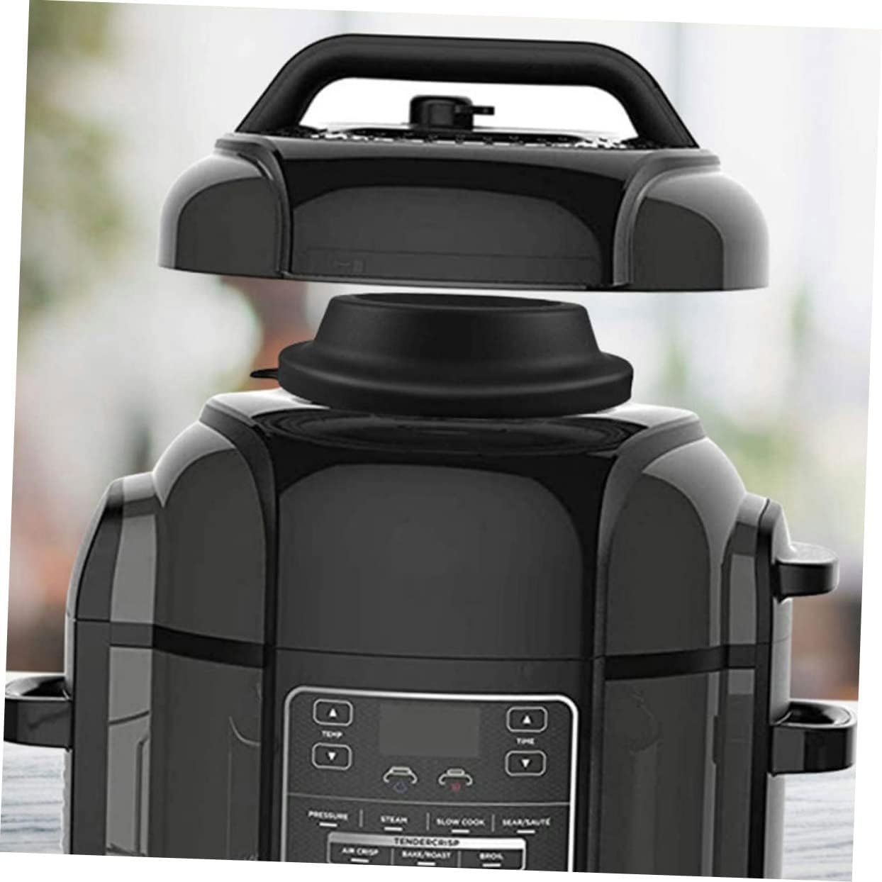 2-Piece Silicone Lid Support Stand for Electric Pressure Cooker Steam Diverter Accessories Compatible and Air Fryer Easy Release and Sturdy Design