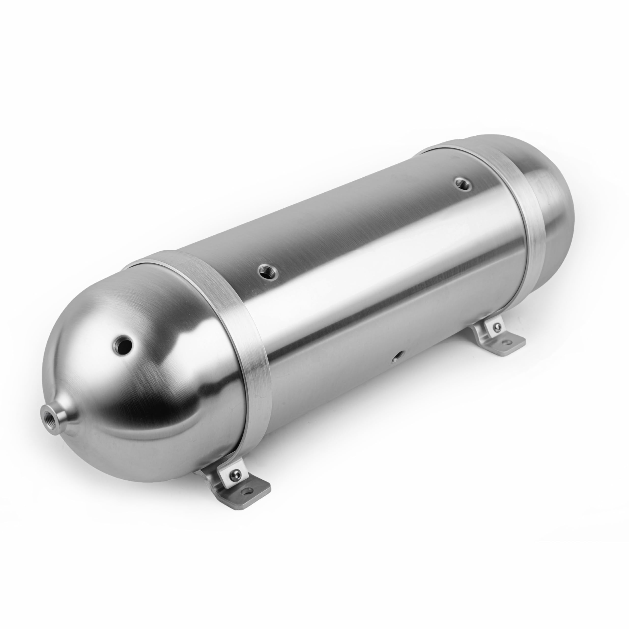Tanque compresor de aire de 3 galones sin costuras, 7 puertos G1/4 con válvula de interruptor, superficie pulida para suspensión de aire, bolsa de almacenamiento, tanque de almacenamiento