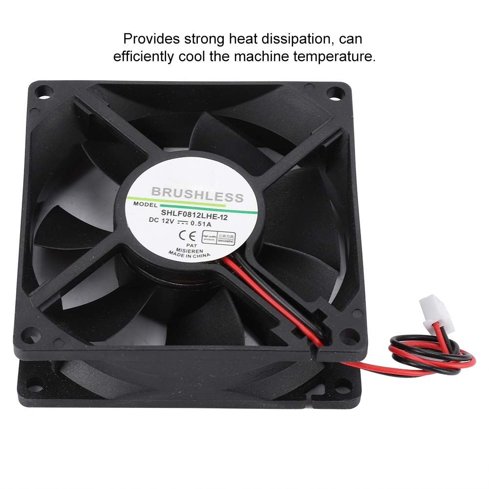CPU Cooler, 2 Pin Ventola di Raffreddamento a Volume d'Aria Grande