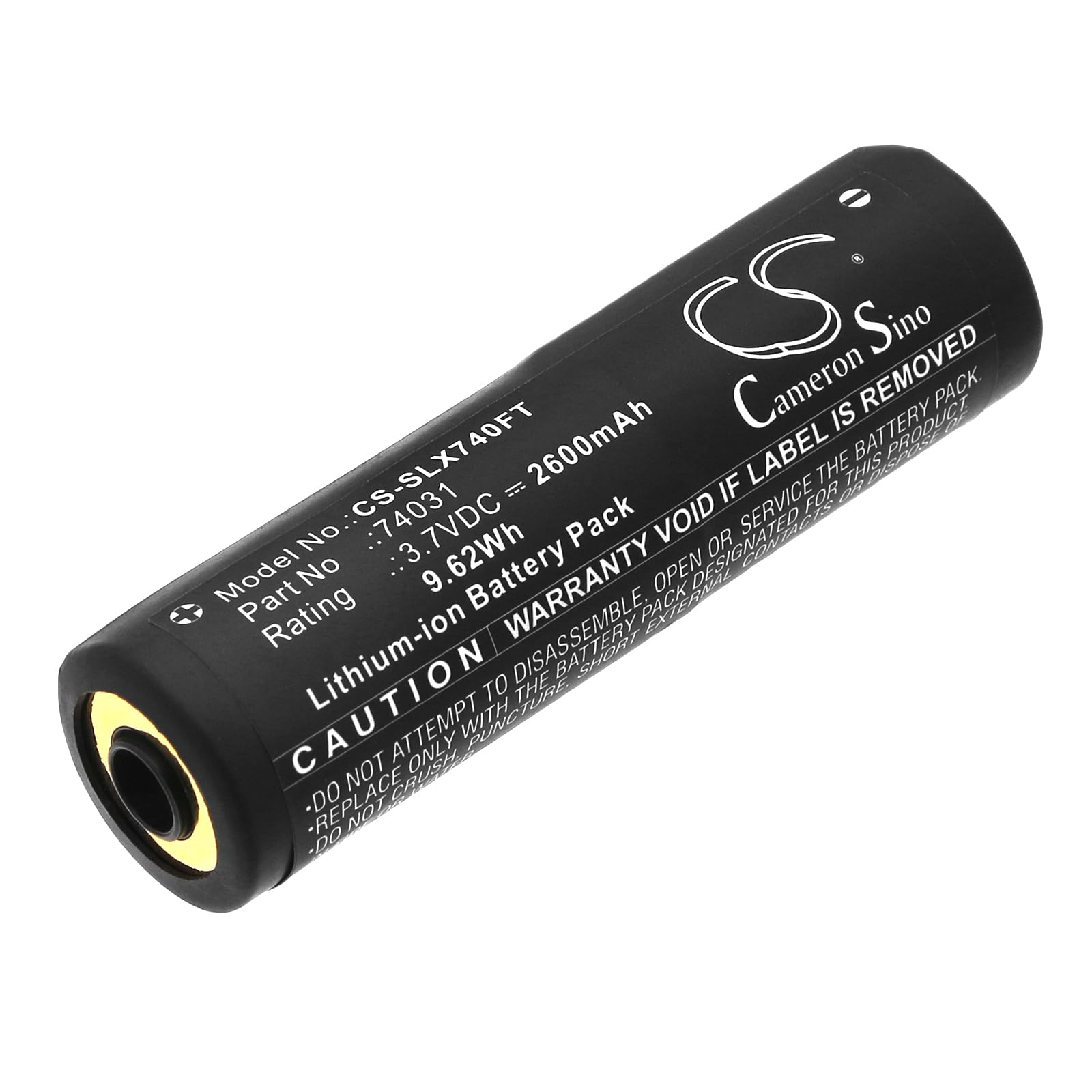 TECHTEK Batterie 2600mAh Compatible avec [Streamlight] Junior Luxeon, ProTac HL USB, ProTac HL USB Flashlight, Headlamp, Strion, Strion 2020, DS Flashlight, DS HPL HPL LED, LED Switchblade, Twin-Task
