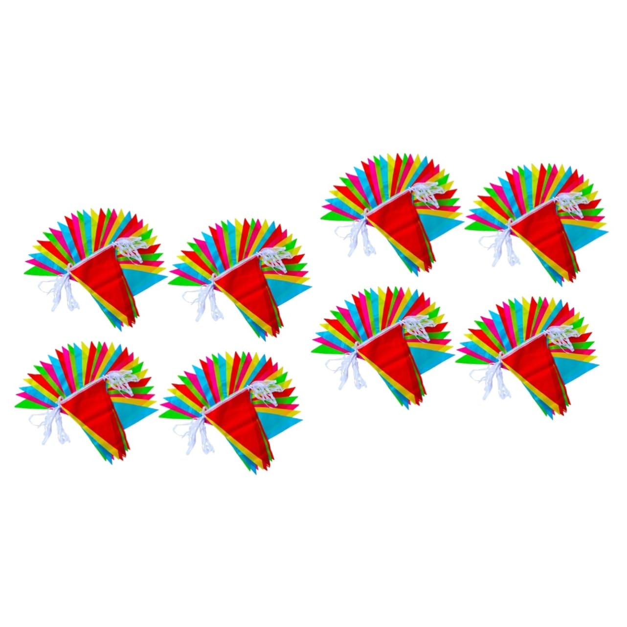 Kisangel 2sets 30m Wimpel Banner Flaggen Bunte Bunting Für Party Dekorationen 4packs * 2