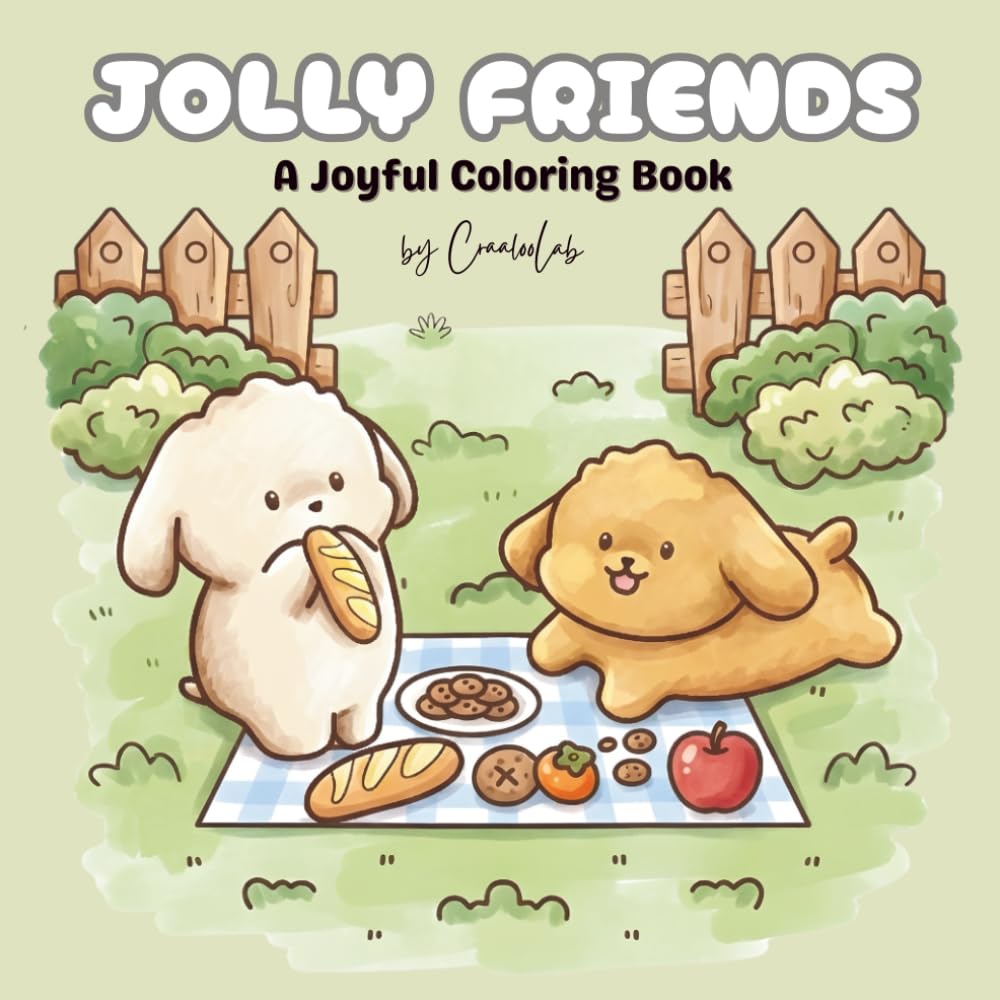 JOLLY FRIENDS A Joyful Coloring Book: Step into a world of smiles, friendship, and fun! Jolly Friends invites you to color adorable animal friends as ... at home, outdoors, and together with friends.