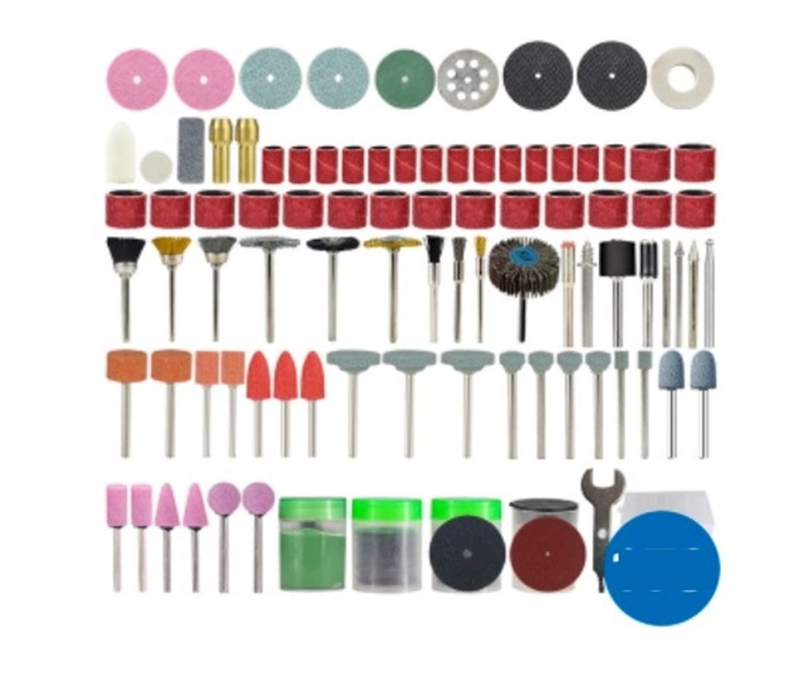 Broca de 179 piezas Mini Kit de taladro eléctrico abrasivo Herramientas Rotativas Accesorios Set para Lijar Pulido Corte Grabado Cabezales (Color: 179 piezas con caja)