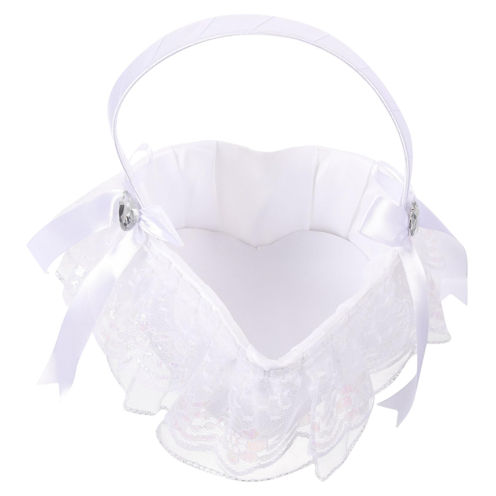 VILLCASE VILLCASE cesta porta anillos cesta de boda cestas de almacenamiento cesta de mimbre cesta de almacenamiento de mimbre canastas de flores para bodas canasta de niña de las flores exterior