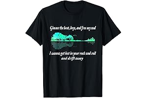 Gimme the Beat Boys and Free My Soul I Wanna Get Lost Guitar T-Shirt