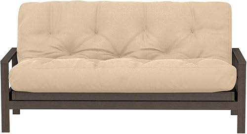 Miniatura 6 de Nuevo reemplazo del colchón del futón con cubierta lisa bobina con bolsillos espuma viscoelásticaresortes internos Algodón Caqui