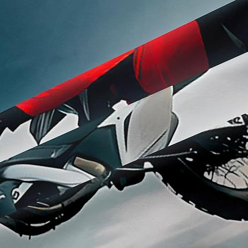 Miniatura 6 de Cortinas opacas de motocross para dormitorio, deportes extremos, cortinas opacas para niños, adolescentes, hombres, diseño de motocicleta, cortinas