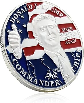 Donald Trump Commemorative Coin Metal Medal The 47th President of The America Challenge Coin Collection Fans Gift
