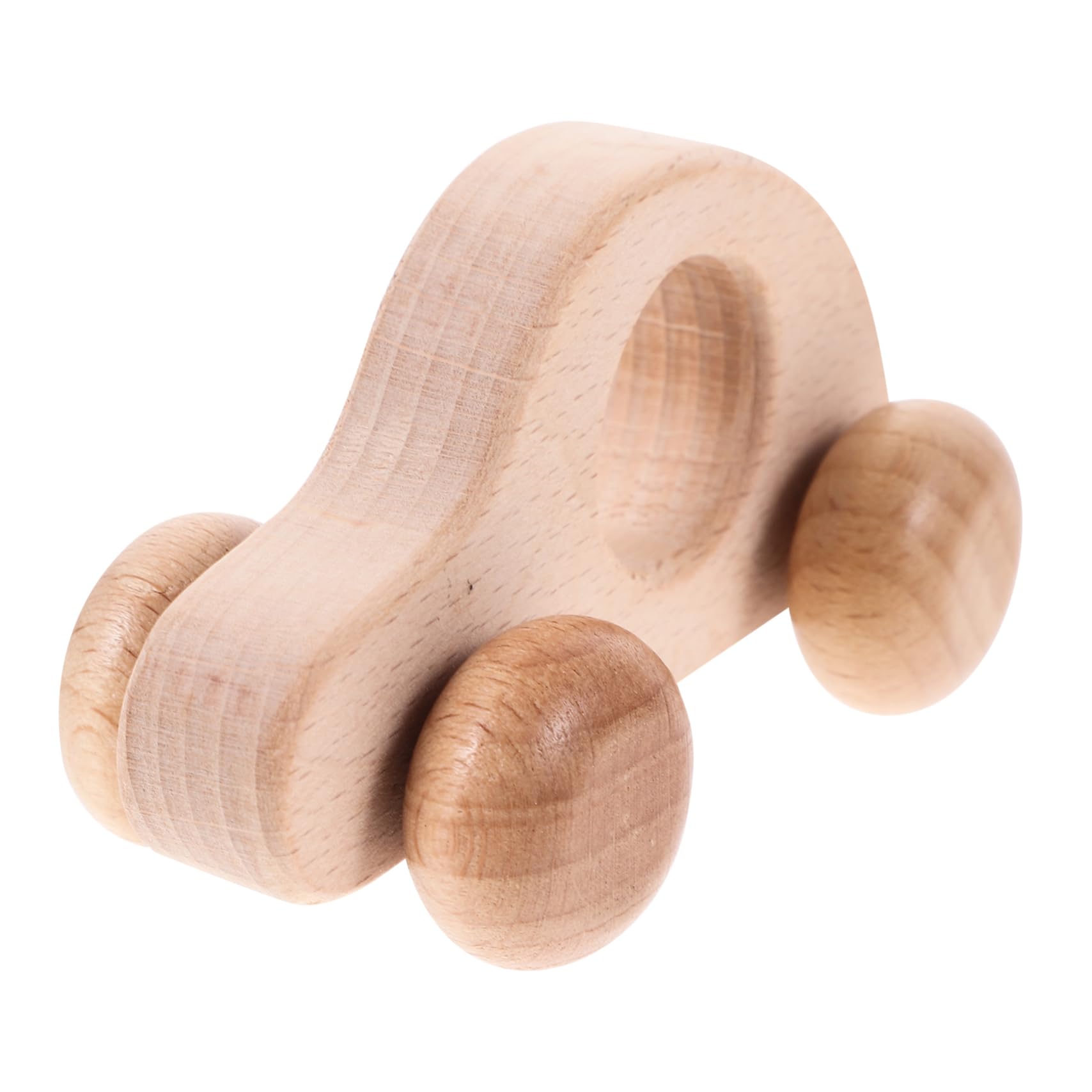 BESPORTBLE Handmade Wooden Car for Smooth Grip Push Car for Newborns Safe with Rounded Corners Birthday Present to Enhance Hand Eye Coordination and Imagination