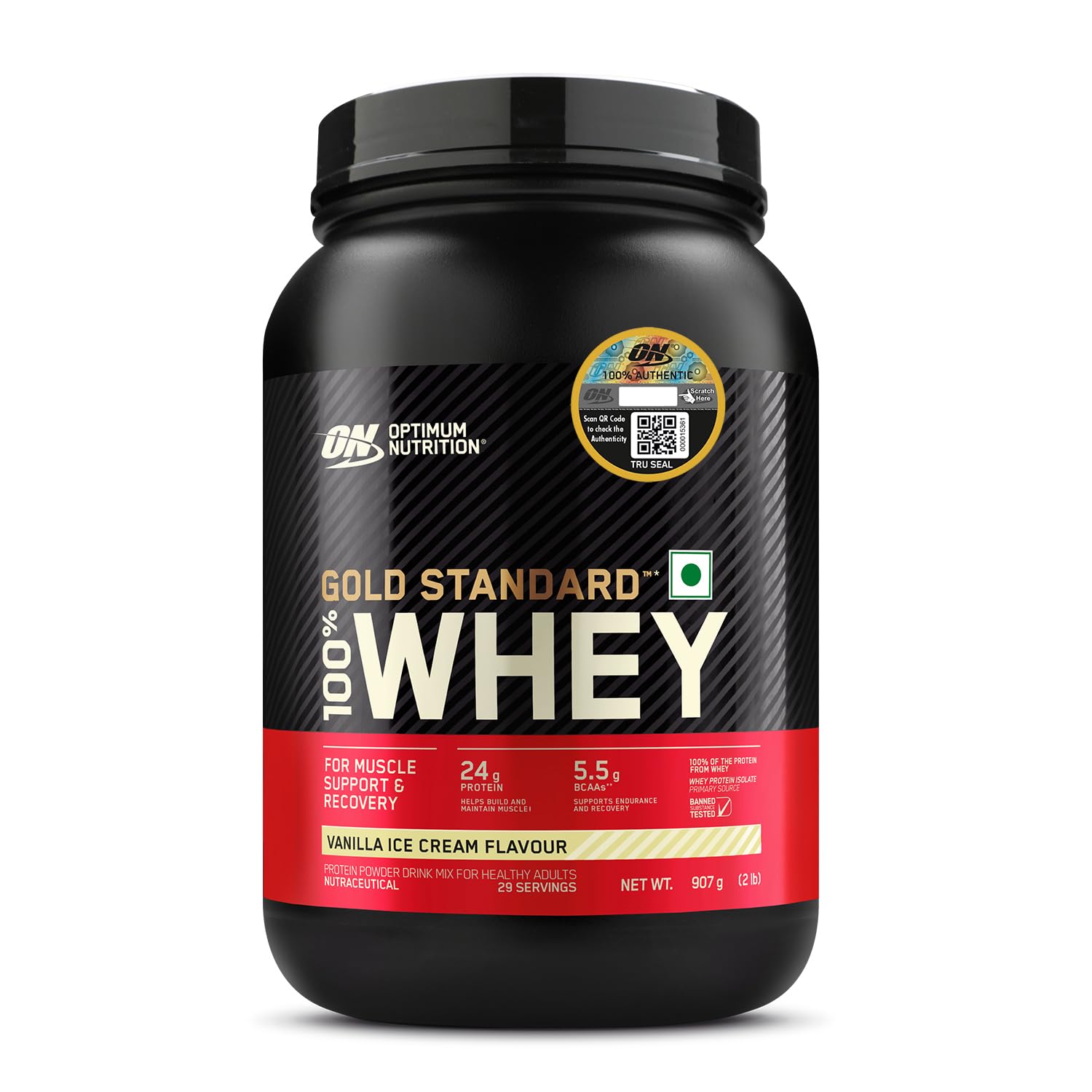 Optimum Nutrition (ON) Gold Standard 100% Whey Protein Powder 1.7 Kg (Double Rich Chocolate), 55 Serves, for Muscle Support & Recovery, Vegetarian - Primary Source Whey Isolate — Amazon image 19