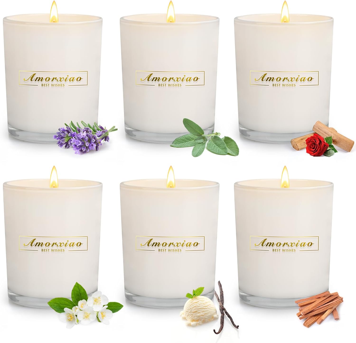 6 Pack Scented Candles for Home Scented, 35oz Large Candles Clearance, 250 Hour Long