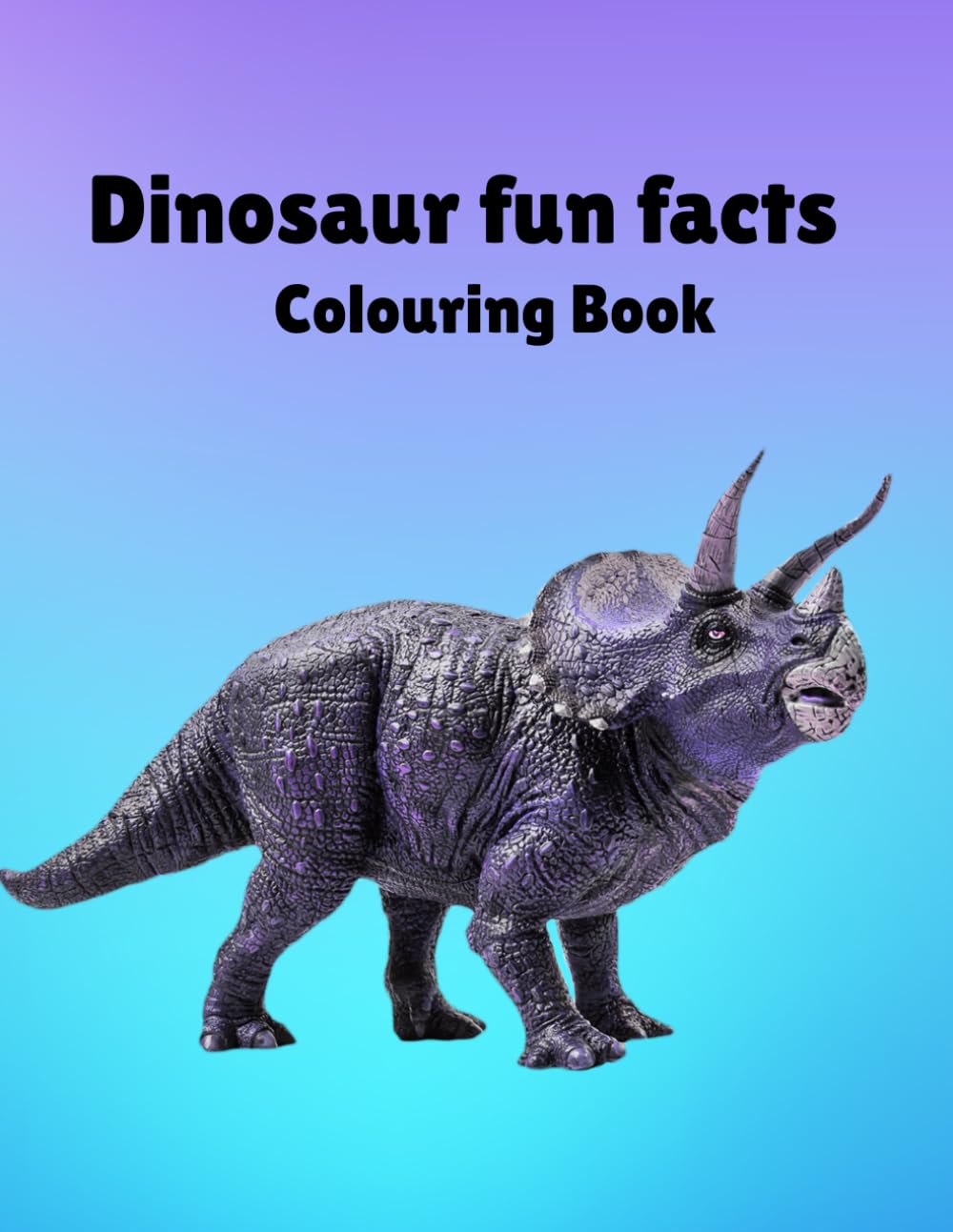 Dinosaur fun facts colouring book