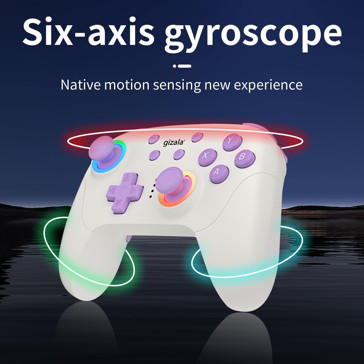 gizala Kablosuz Oyun Kontrolcüsü Gamepad Hall Effect Triggers