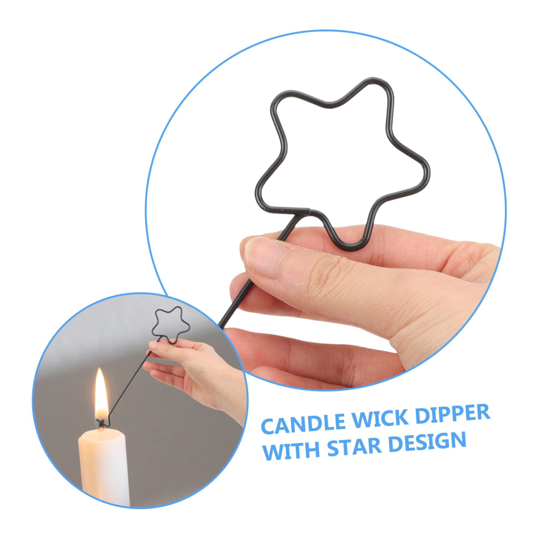 yueton 100 supporti per stoppini per candele, in legno, con 5 fori, per candele grandi e multiple, riutilizzabili