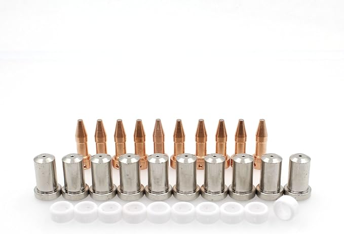 Lot De 20 Pièces : Électrodes 33366XL Et Buses 33368 30A Pour Coupeur Plasma ESAB PT-23/PT-27