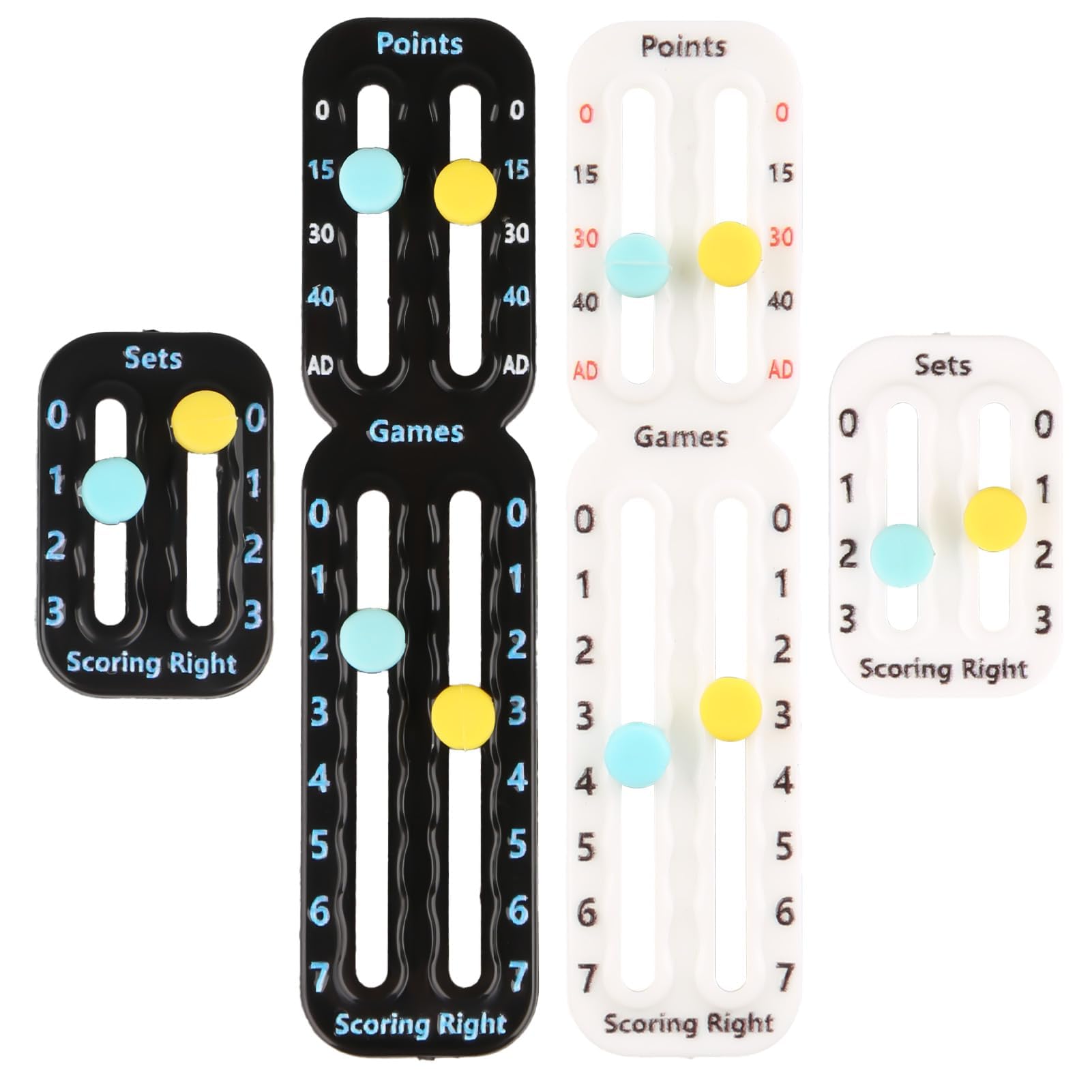 2Pcs Tennis Score Keeper,Accurate Points Games,Tracking Eliminates Disputes