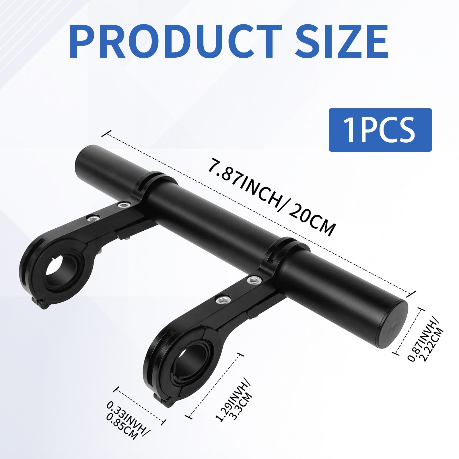 YTOOK 20cm Bike Handlebar Extender with 2PCS Clamp Brackets and 1PC Hex Wrench - Image 2