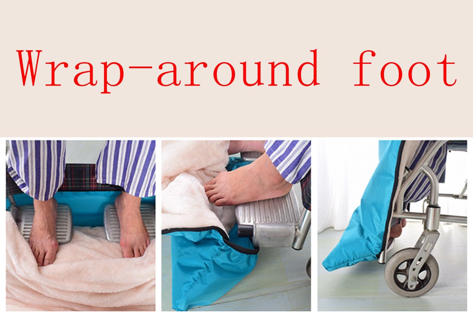 Manta térmica para Silla de Ruedas Gruesa de Invierno, Ropa para Silla de Ruedas, Funda Impermeable para Lluvia para usuarios de sillas de Ruedas manuales y eléctricas, Accesorios