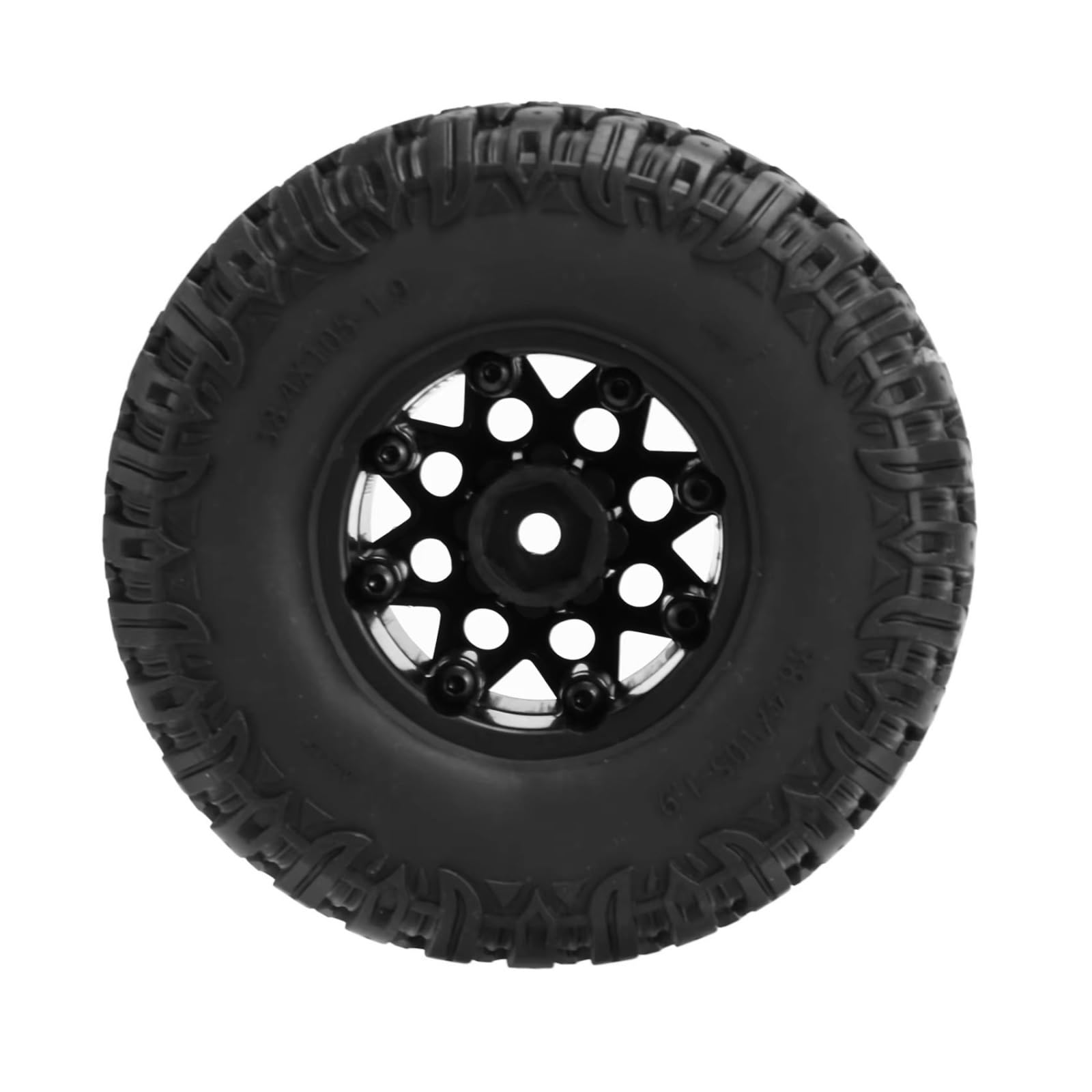 Compatibile Con Traxxas Per TRX4 D90 Per Axial Per SCX10 II III Per Redcat 1/10 RC Crawler Auto 4PCS 105 Millimetri 1.9 Beadlock Wheel Rim Set Di Pneumatici RC Ruote Gomma