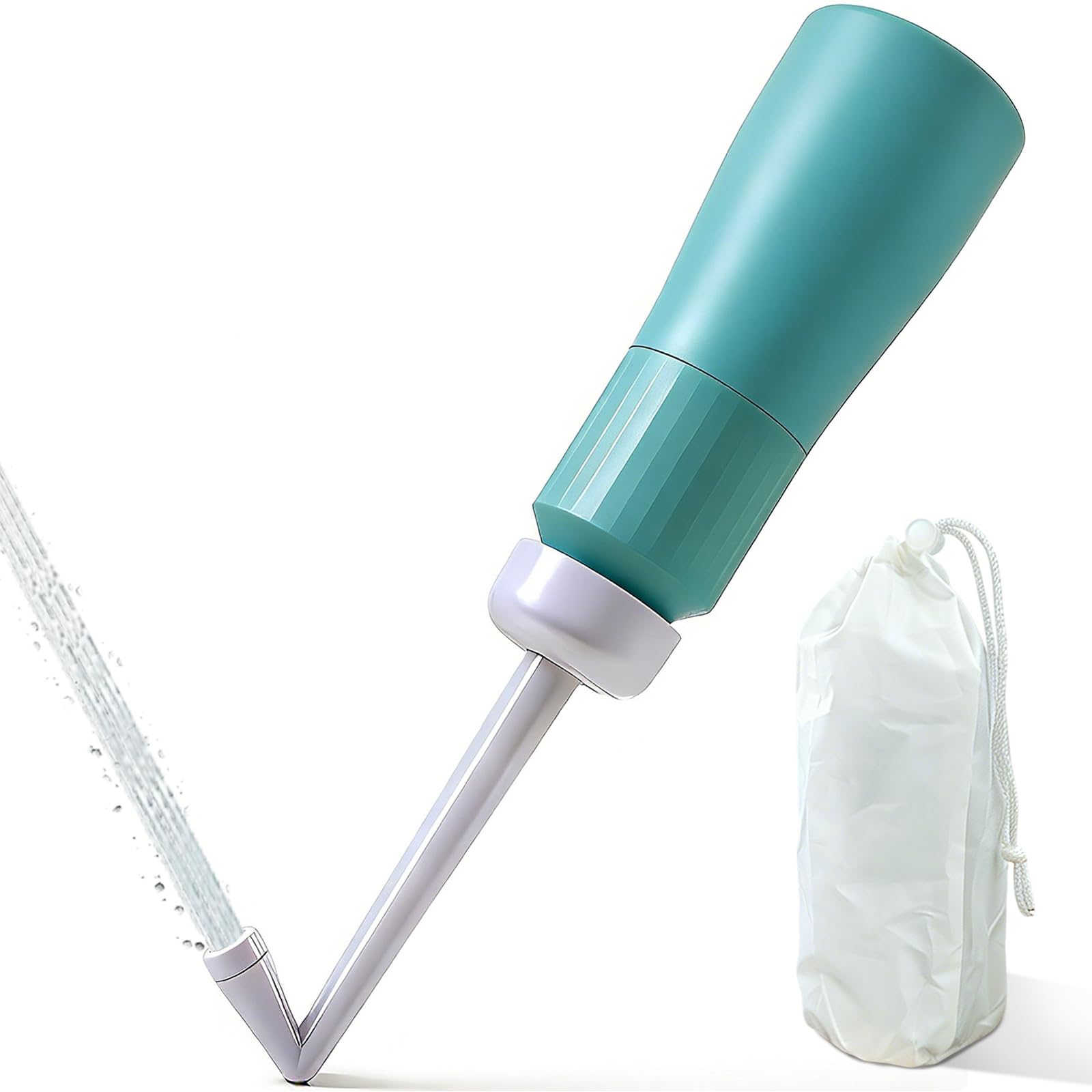 Bidé portátil para viajes, botella Peri a prueba de fugas, cuidado posparto, botella de lavado de higiene personal de mano con boquilla retráctil y bolsa de almacenamiento, registrado por la FDA y