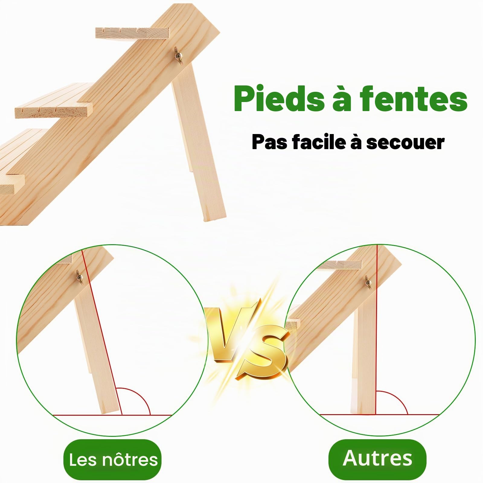 AKOLAFE Lot de 2 Présentoirs en Bois 3 Niveaux Présentoir Étagère 39 x 30 x 24CM Etagere Parfum Bois Étagères de Présentation avec Rainure Presentoir Parfum Détachable pour Artisanat, Figurine, Bijoux