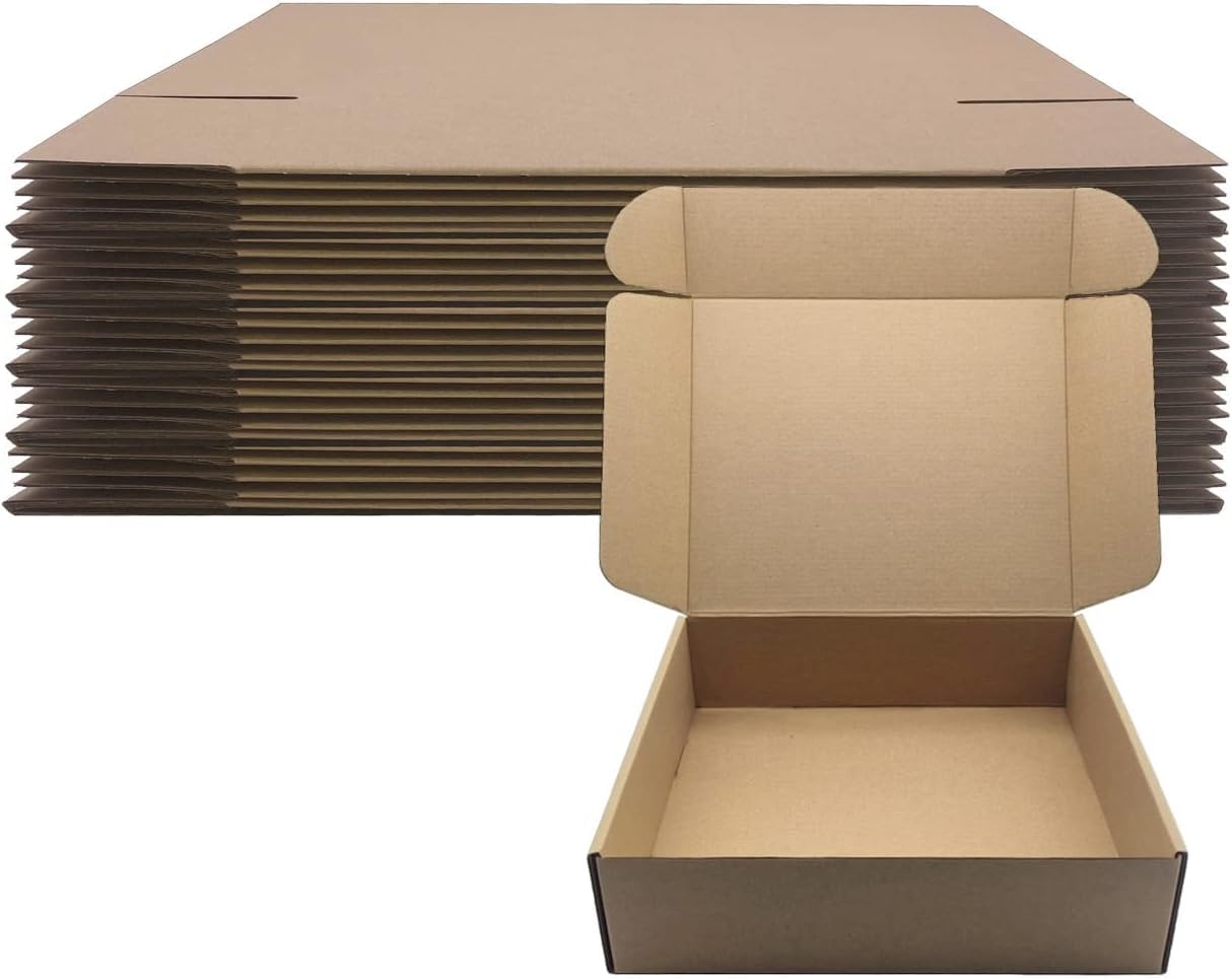 Multipurpose Brown Cardboard Box for Packing, Packing Material, Self Locking Corrugated Boxes 12x10x2.50 Inch 3 Ply Boxes for Online Selling/E-commerce Shipping (Pack of 50)-image-34