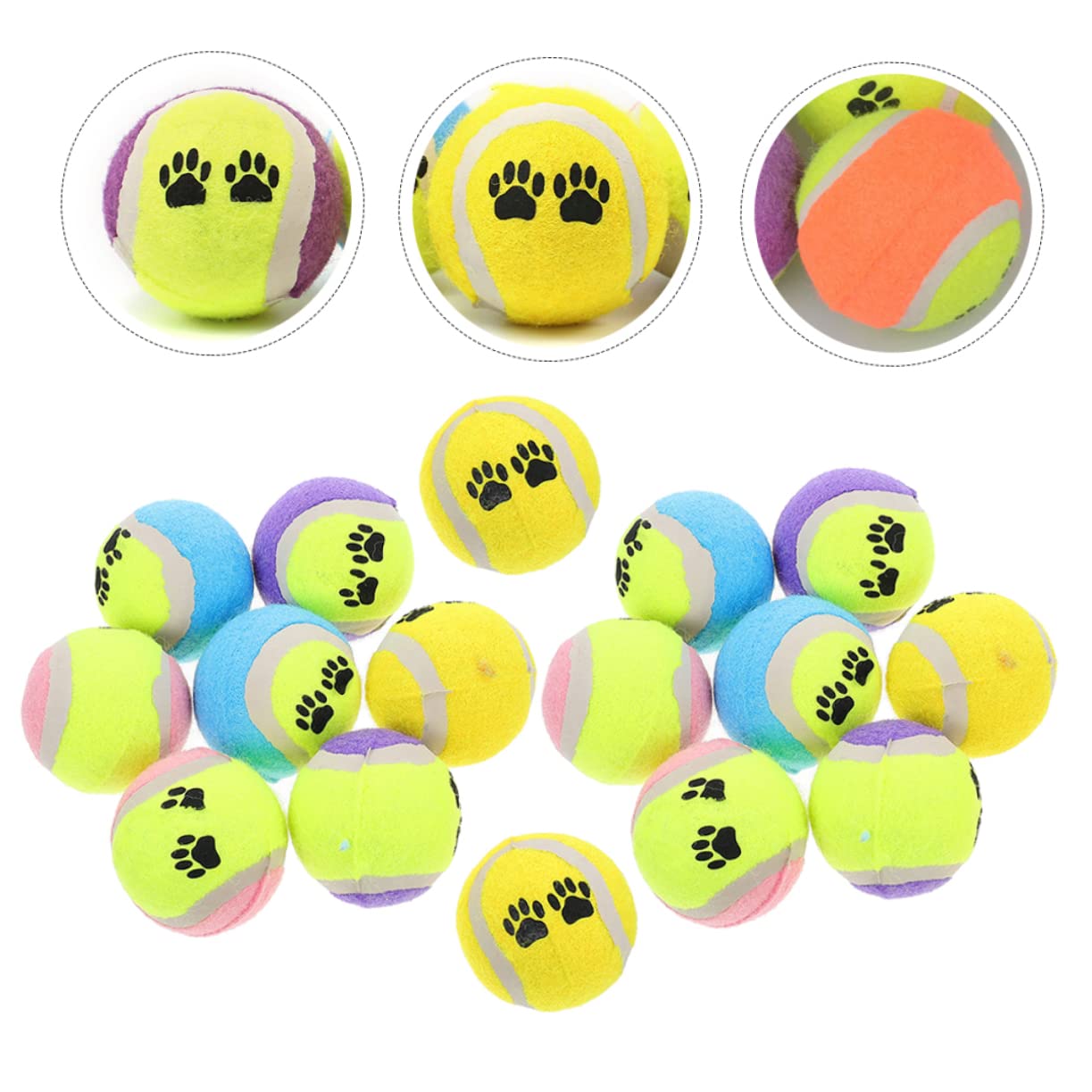 UPKOCH 16 Piezas de Caucho de Entrenamiento y Resistentes de Masticar Perros Pequeños Color Aleatorio Color Aleatorio