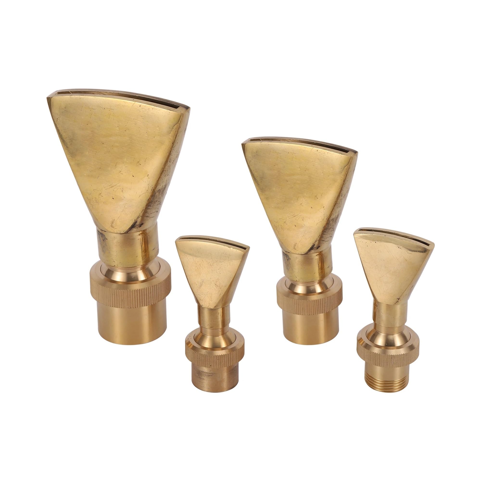 Boquilla de latón para Fuente de Agua, Aspersor de Cola de Pato con Rosca de 1/2", 3/4", 1" y 2" for jardín, Piscina, decoración de paisajes de Parques(1I2 Inch Male)