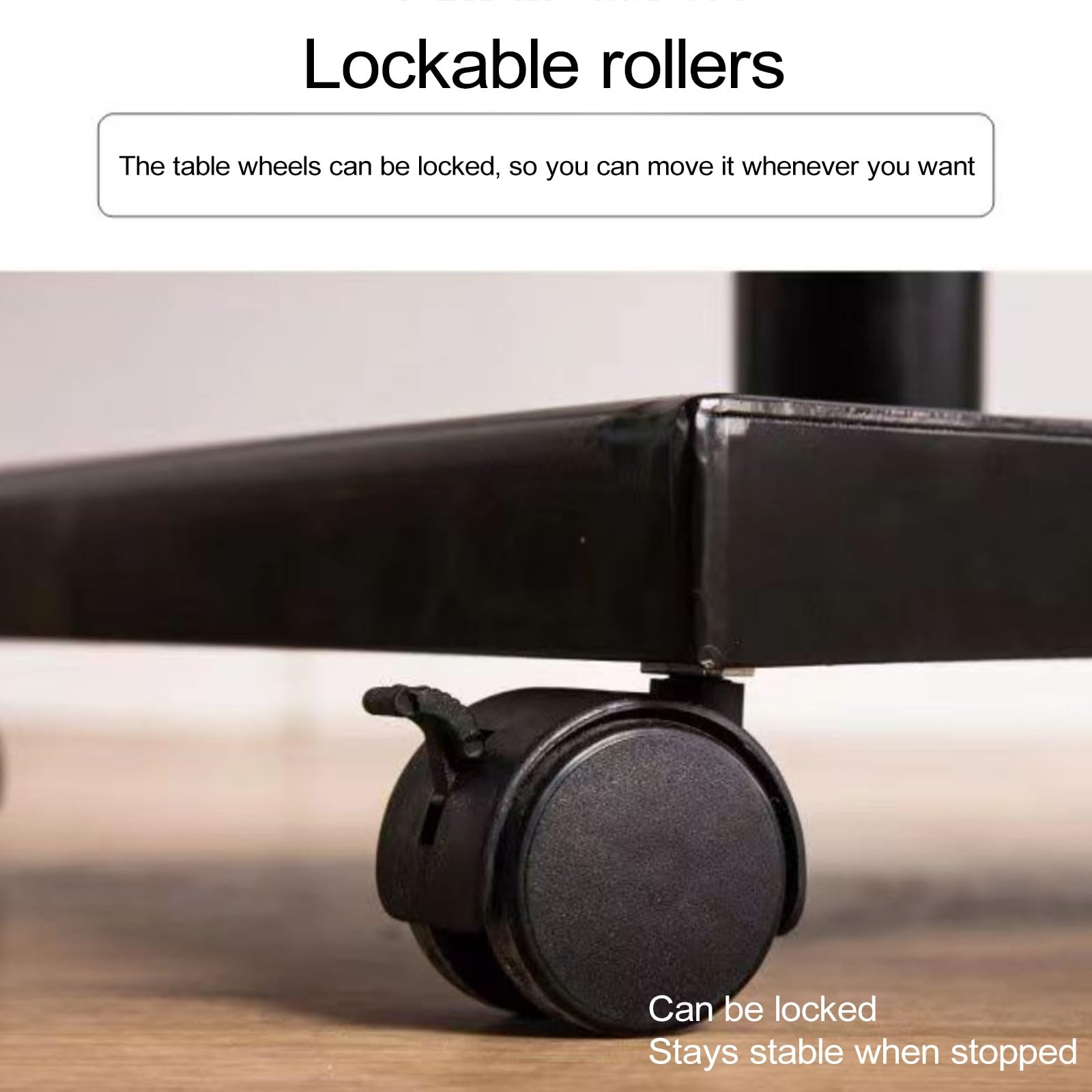 Générique Pupitre Mobile Portable et réglable avec roulettes, pupitre à Hauteur Ajustable pour l'école, Le Bureau et la Maison, Design Noir élégant pour Les présentations