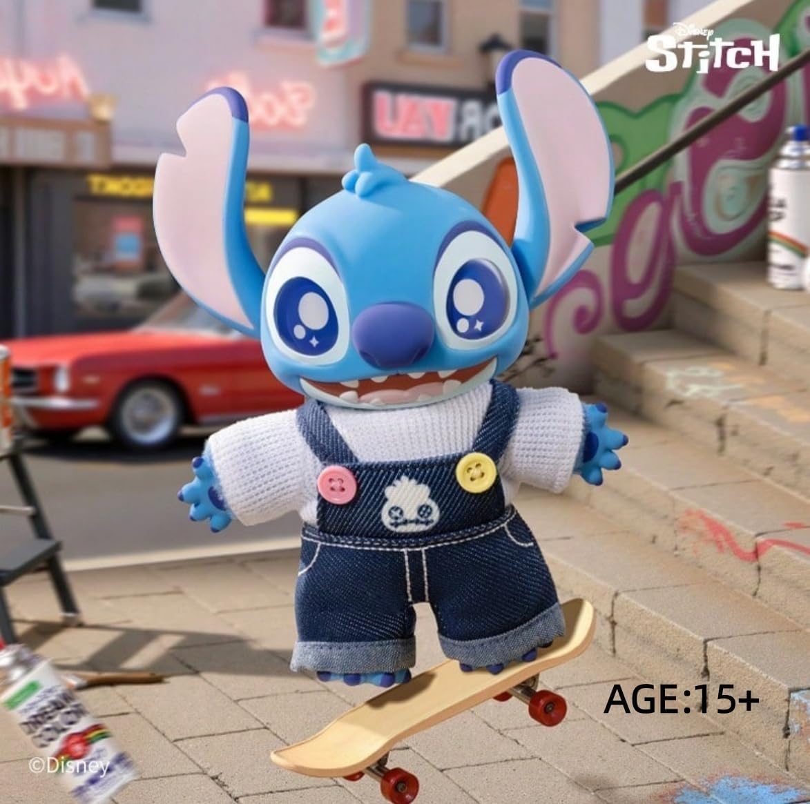 TOPTOY スティッチ Stitch in cute outfits MINISO Toptoy 16 cm Disney Stitch Dress-up Show Series Esmaltado