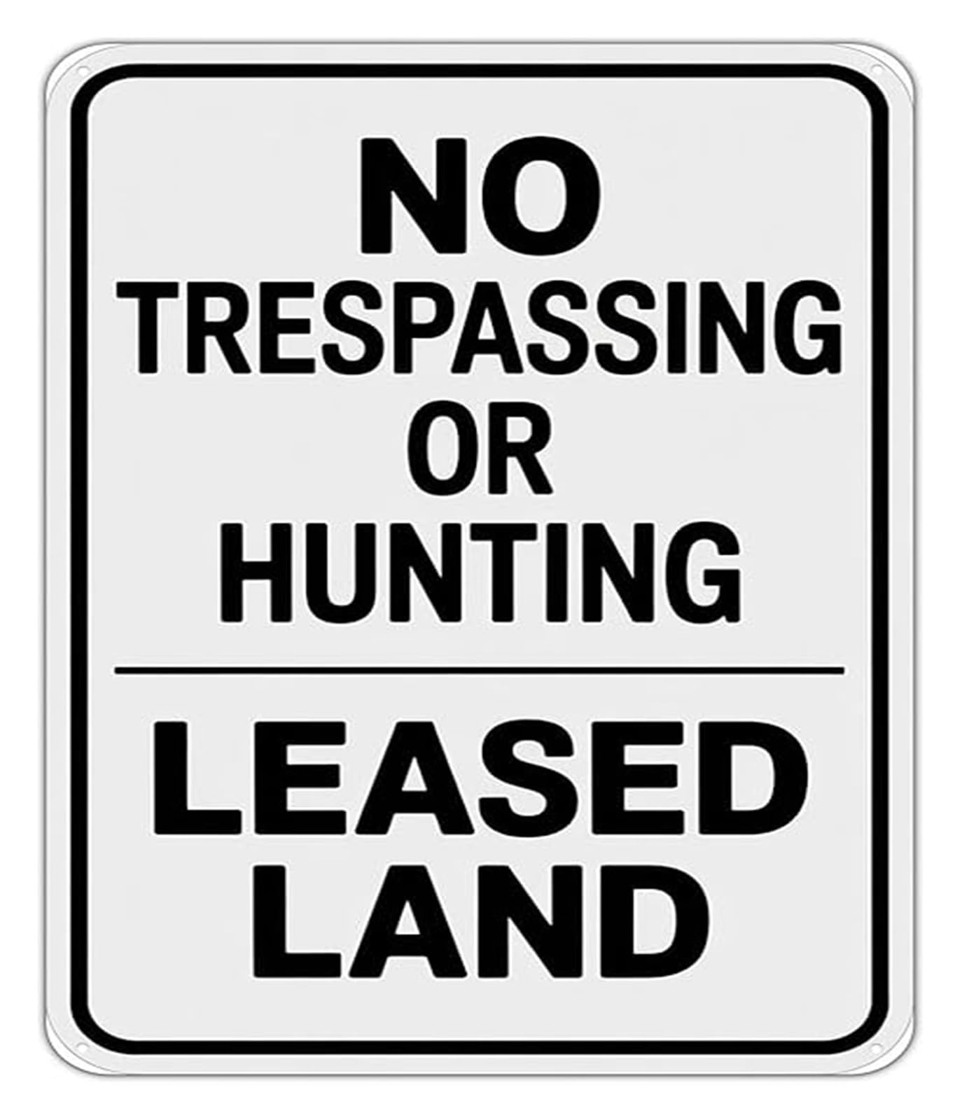 ZDVHOMCB No Trespassing No Hunting Sign Private Property Metal Tin Sign for Farm Ranch Hunting Land Posted Warning Outdoor Notice 8 X 12 in