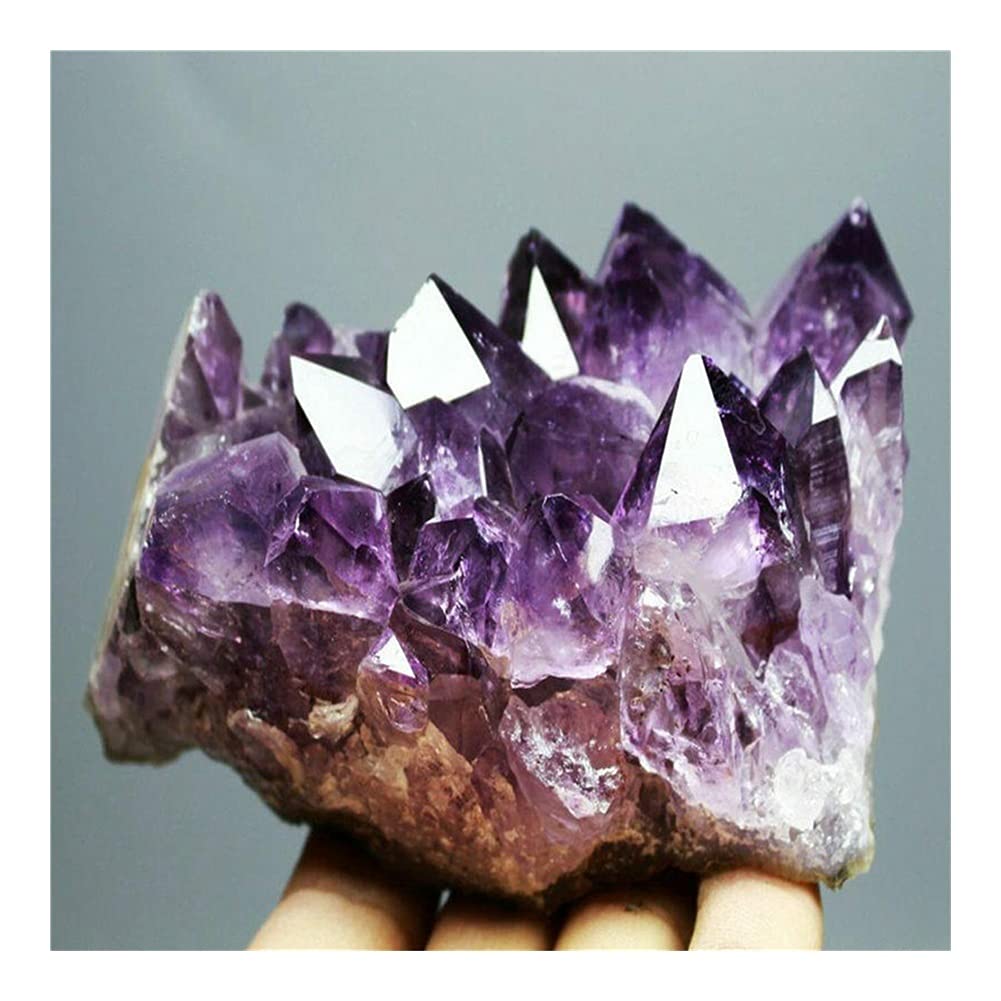 Amazon.co.jp: 非常に美しい天然石水晶アメジスト空洞サンプルがレイキ