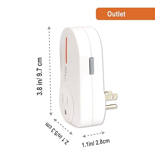 Miniatura 3 de Control remoto inalámbrico autoprogramable, ahorro de energía. Interruptor de salida eléctrica, JTD-Plug-2nd-5x2