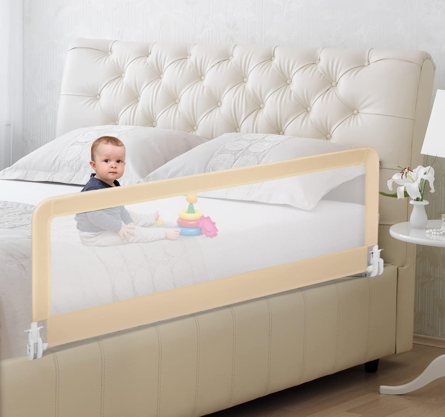 Regalo Swing Down 54Inch Extra Long Bed Rail Guard, with