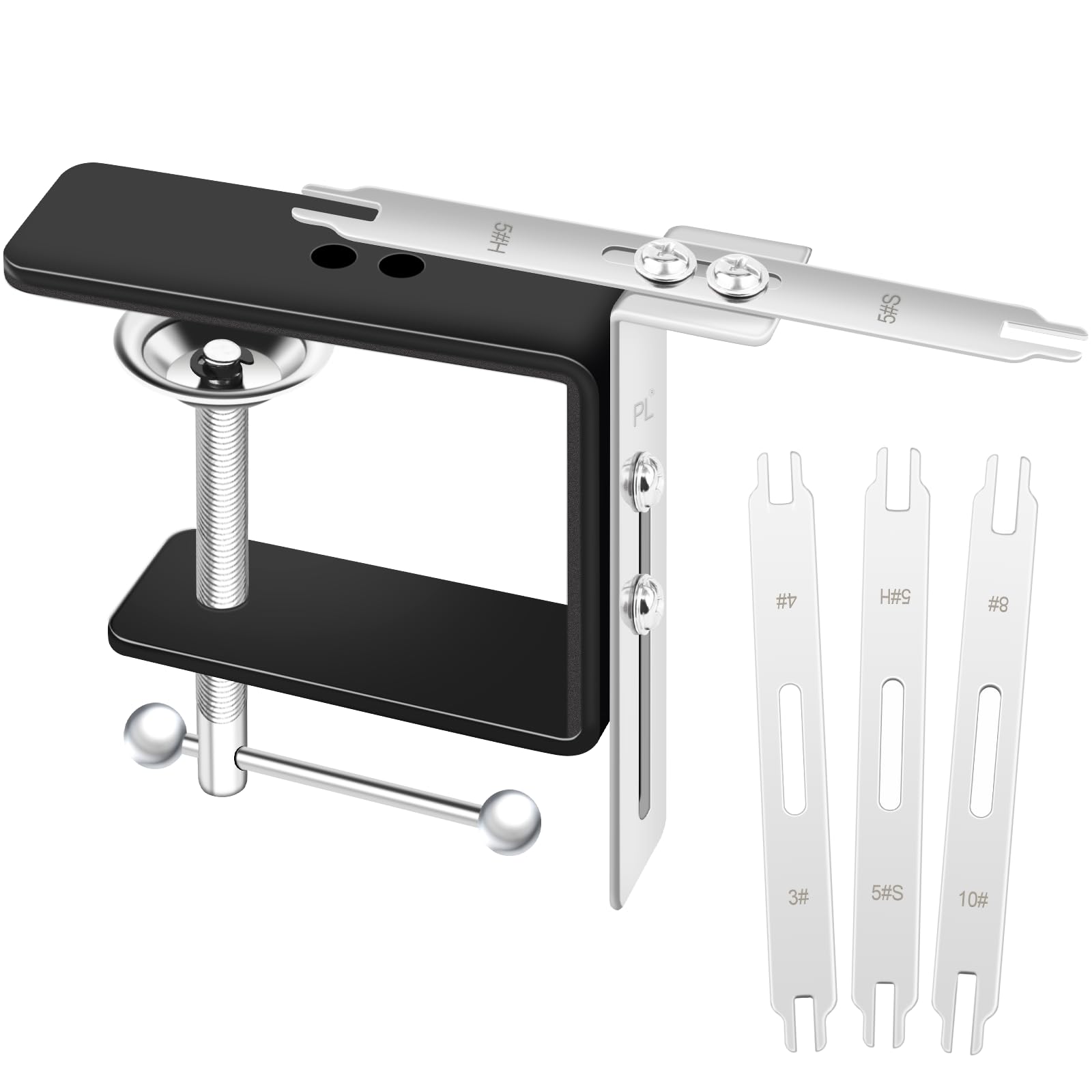 SINSETU Zipper Jig Tool, Quick Metal Zipper Jig Sliders for Sewing, Double-end Pulls Tool with 3-Foot Bulk Zipper for Pants, Dress, LALIANQI01