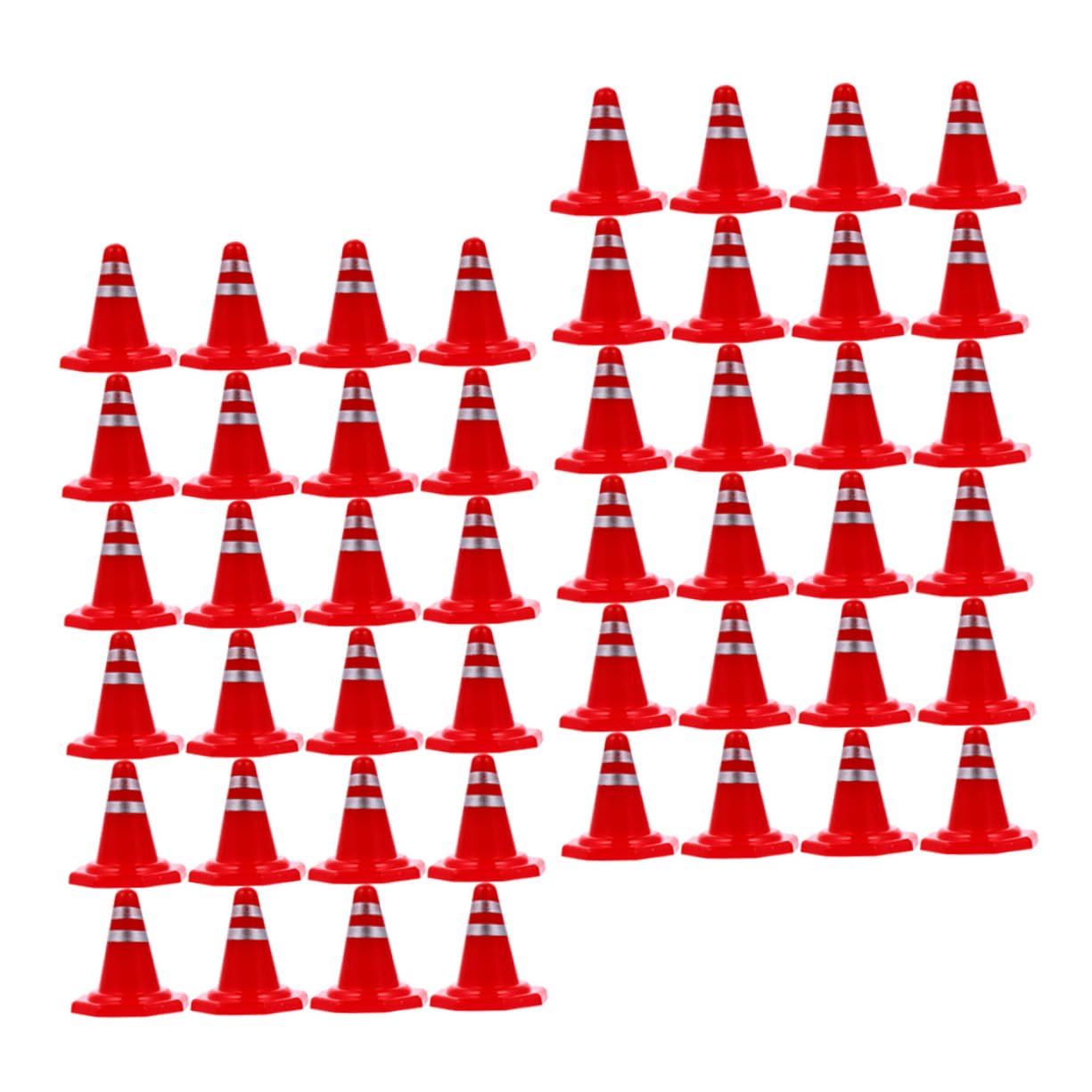 HEALEEP Educational Road Cones 60pcs Simulation Toys Road Signs Set Ideal for Boys and Girls' Room Decor