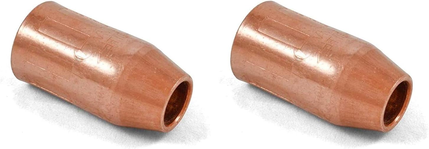 2 ea - Genuine Tweco VNS50F, Velocity Series 1/2" LD Flush Mig Welding Nozzles