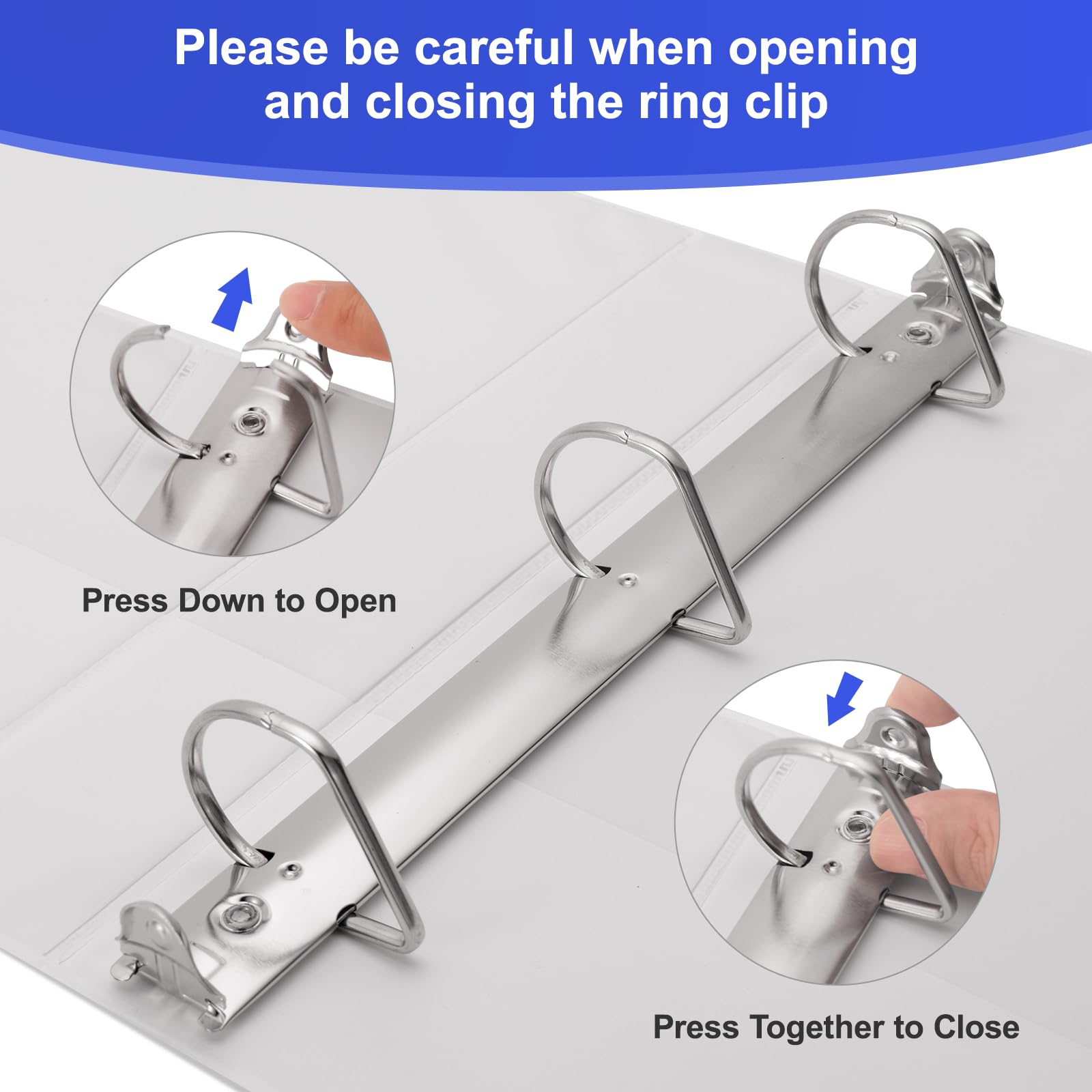 Comix Sturdy 3RingBinder 1inch D Ring Binders Hold