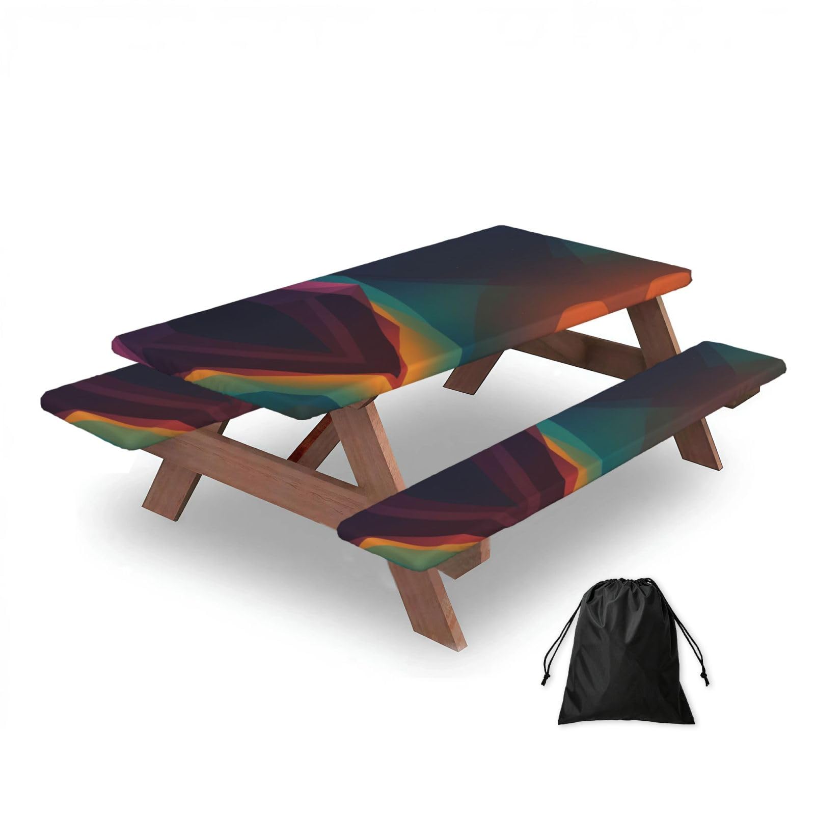 shape Rectangular water-repellent picnic tablecloths, outdoor camping, picnic, BBQ