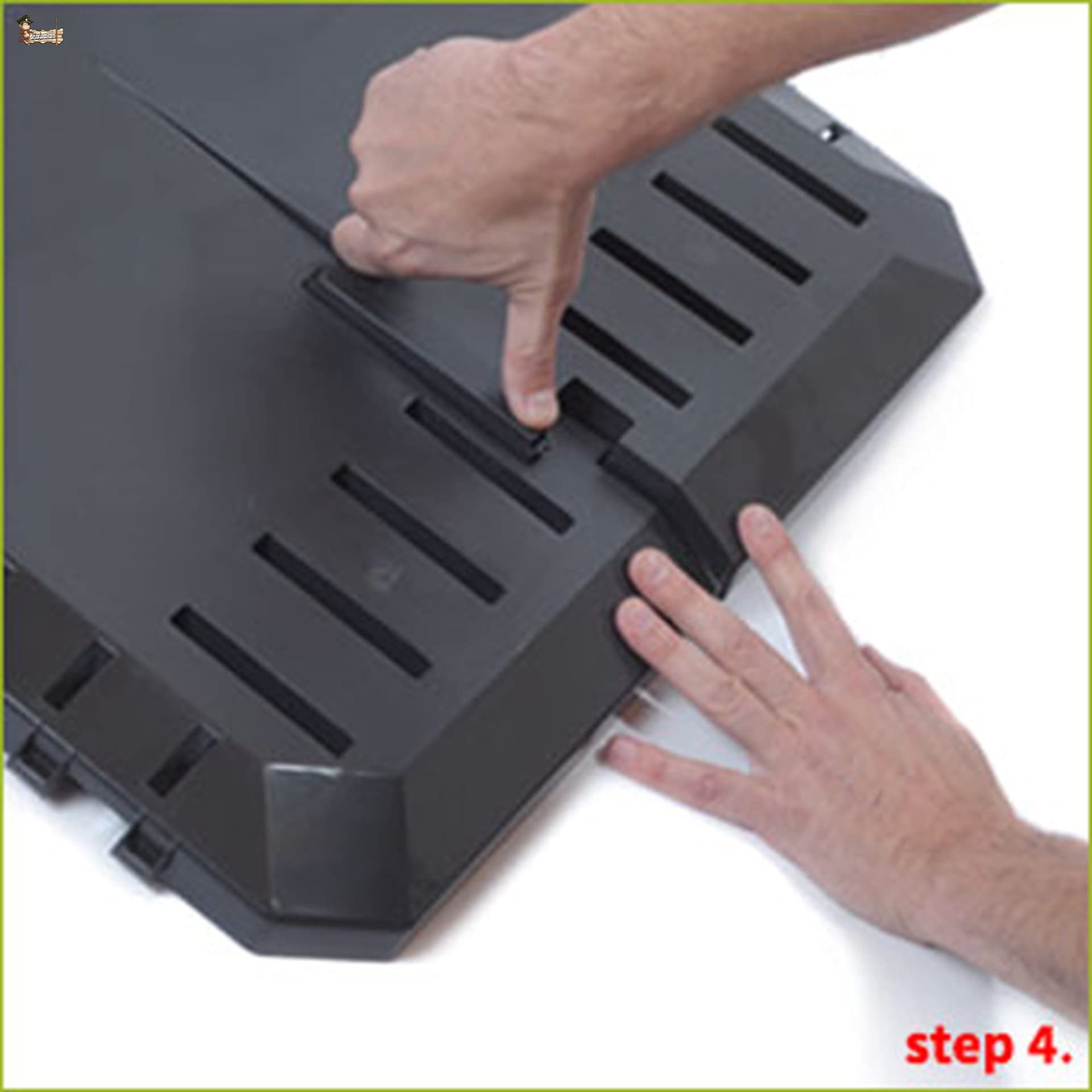 BricoLoco Compostador orgánico jardín o Cocina. Armario contenedor Compost. Compostaje ecológico. 1600 litros en 4 módulos. Color Negro. Haz tu Propio Compost Fertilizante. (Negro, 1600 LTS)