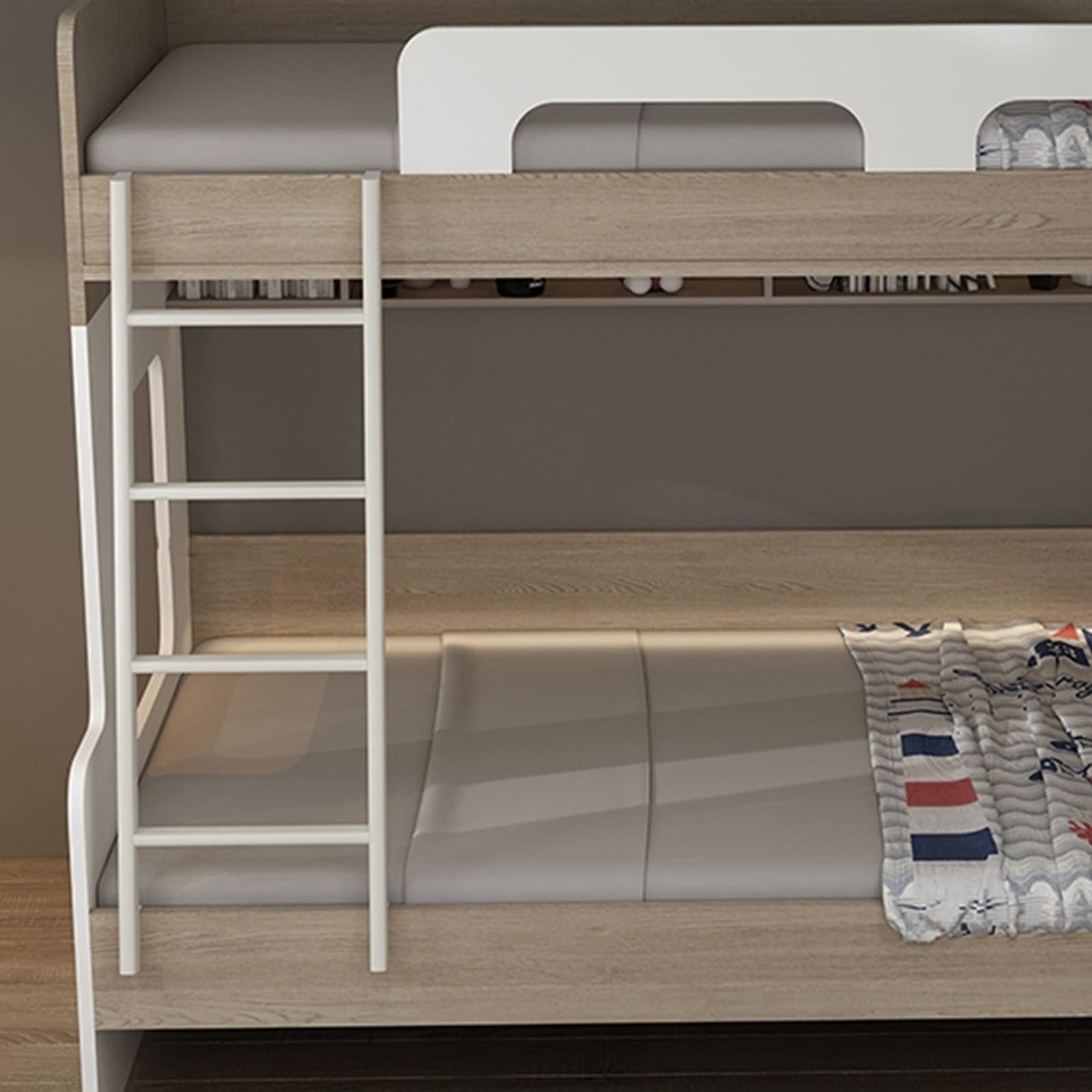 Scale, scaletta di Ricambio per Letto a Castello sospeso per soppalco, Camera da Letto e Camera da Letto - Scaletta in Metallo e Ferro per Letto Singolo con Ganci Regola