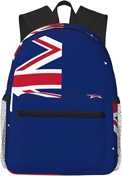 New Zealand Flag Backpack for Women Men - Large Capacity Travel Laptop Work Backpack Suitable For Outdoor And Travel