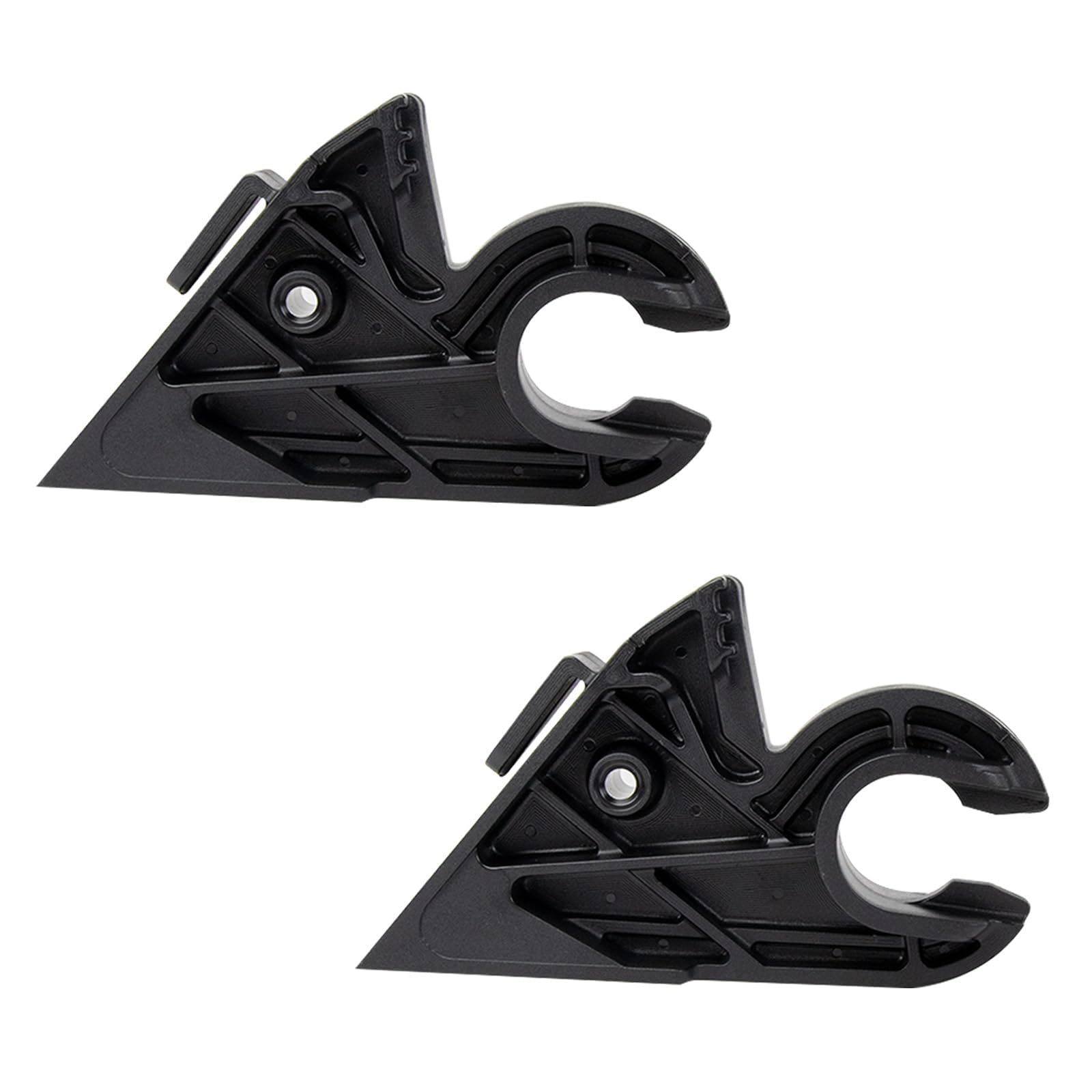 Hood Hinge Bracket Pair Black Polymer 13.5cm / 5.31in Engine Cover for Tractor Repair and Maintenance Work Jobs Craftsperson Neighborhood Bracket