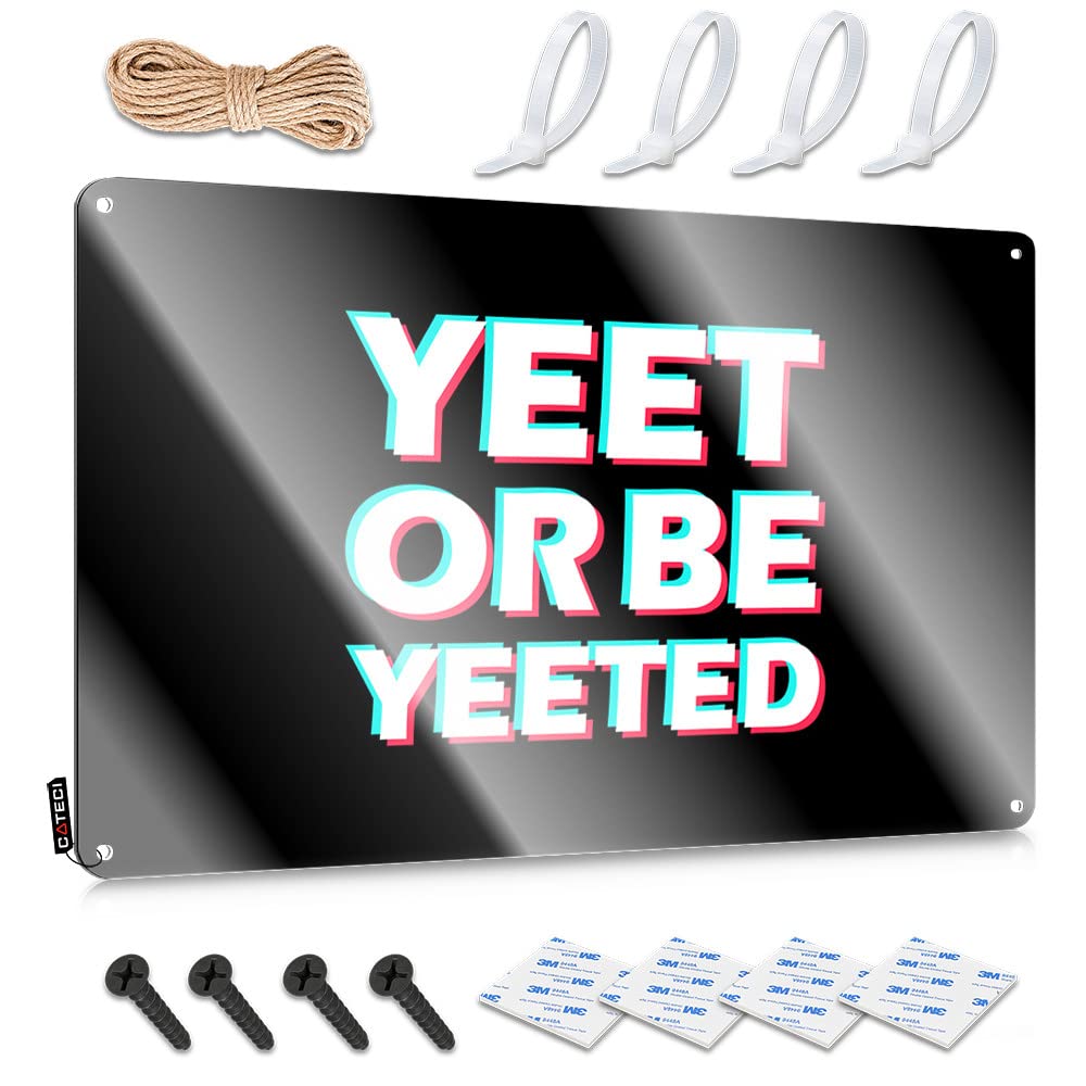 Tapestry Gift For Mechanic Funny Sign | Yeet Or Be Yeeted Rustic For Dressing Living Room(20X30CM)